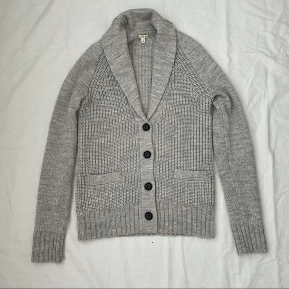 J. Crew Sweaters - SOLD J. Crew Collared Grey Cardigan